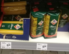 Цена на продукты в Берлине в Германии, Макароны